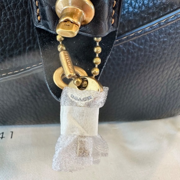 Coach 1941 FIRST GENERATION Black Rogue Bag With Lovk and Key ***NEW*** - Picture 8 of 13